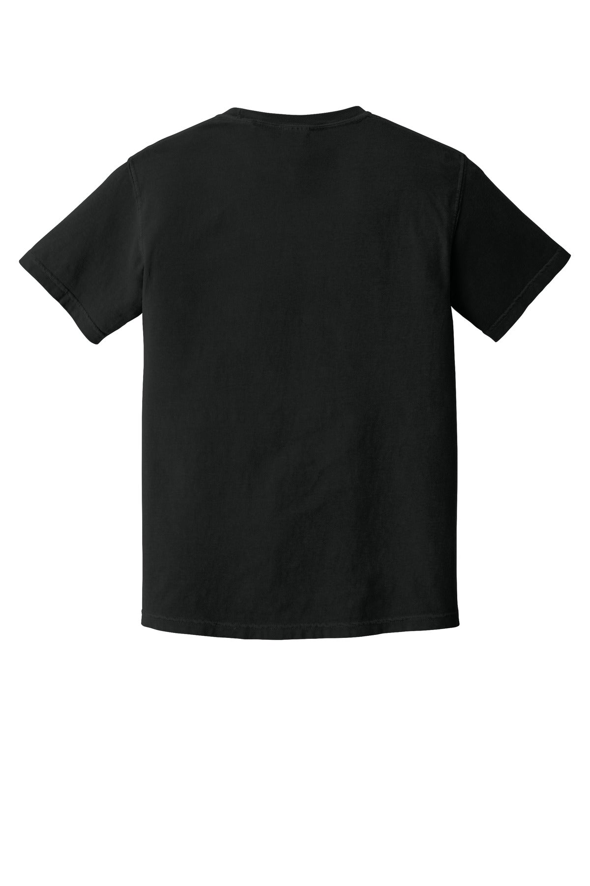 Comfort Colors 1717 Heavyweight Tee blank in black — flat back — sold by the case at Mabuhay Designs Jacksonville NC