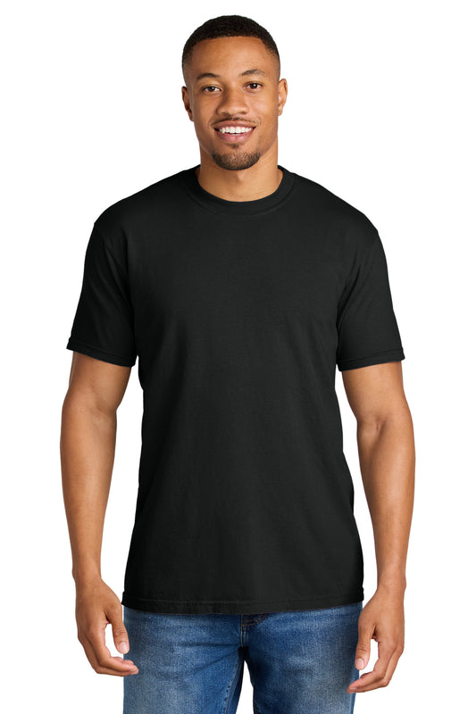 Comfort Colors 1717 Heavyweight Tee blank in black — front — sold by the case at Mabuhay Designs Jacksonville NC