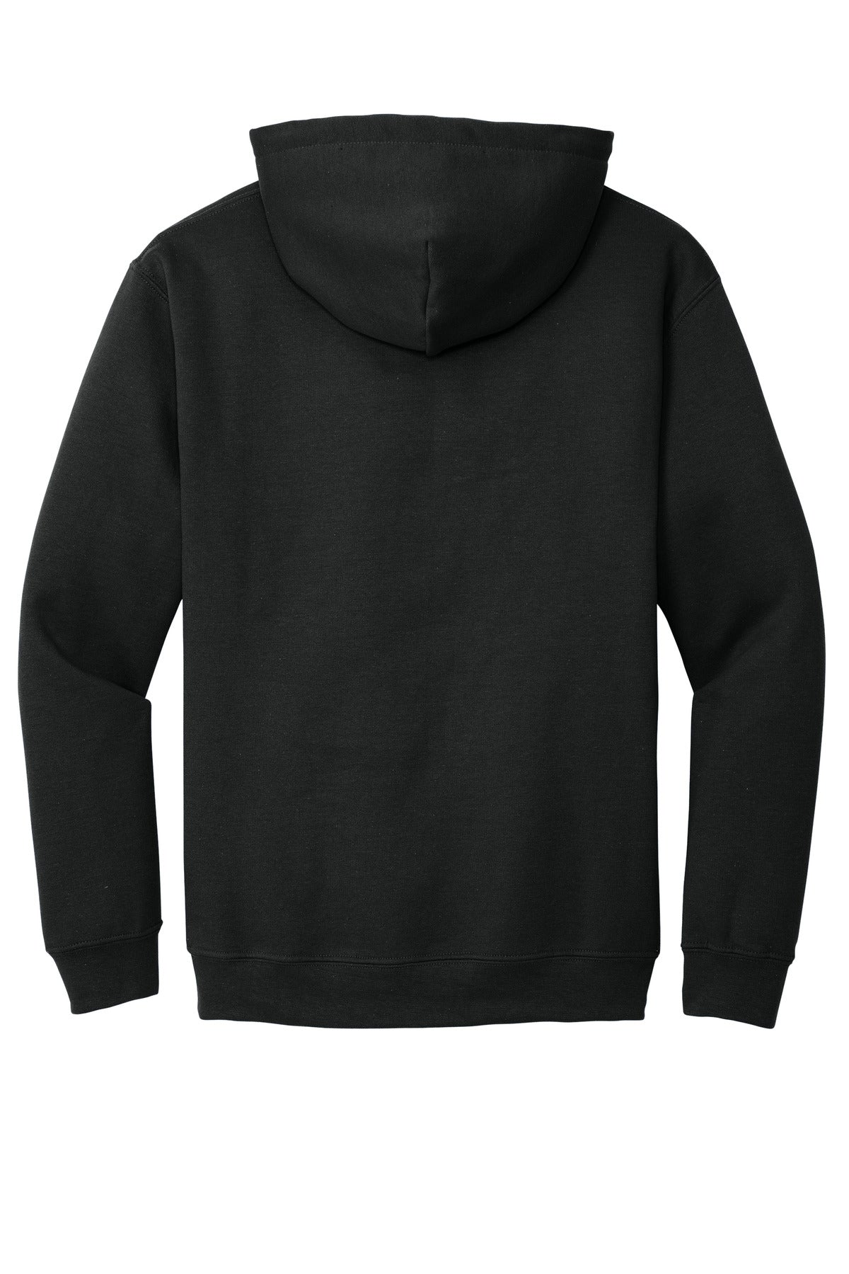 Gildan Heavy Blend Hoodie blank in black — flat back — sold by the case at Mabuhay Designs Jacksonville NC