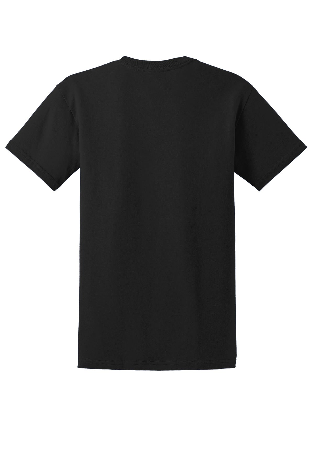 Gildan Ultra Cotton Tee blank in black — flat back — sold by the case at Mabuhay Designs Jacksonville NC