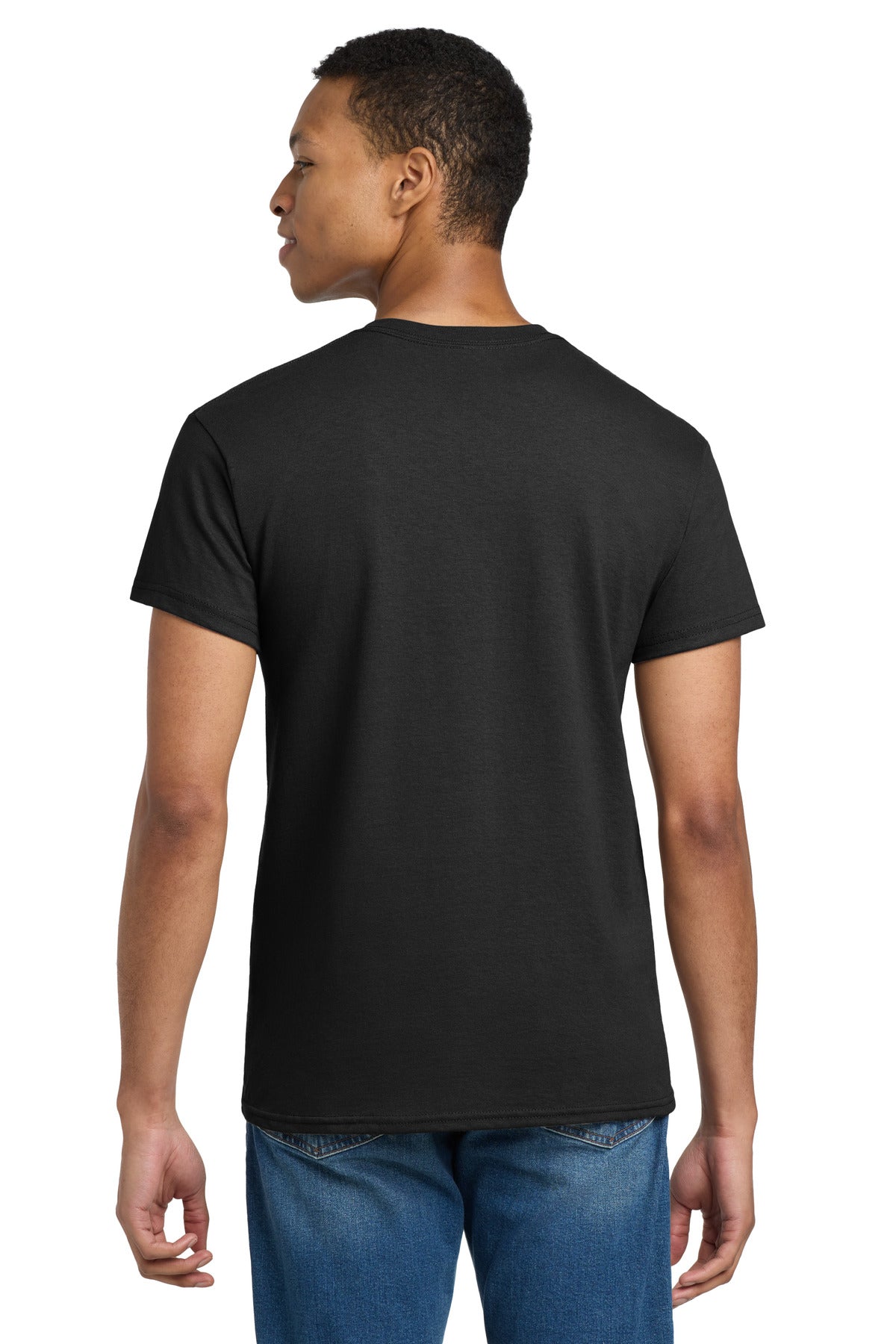 Gildan Ultra Cotton Tee blank in black — back — sold by the case at Mabuhay Designs Jacksonville NC