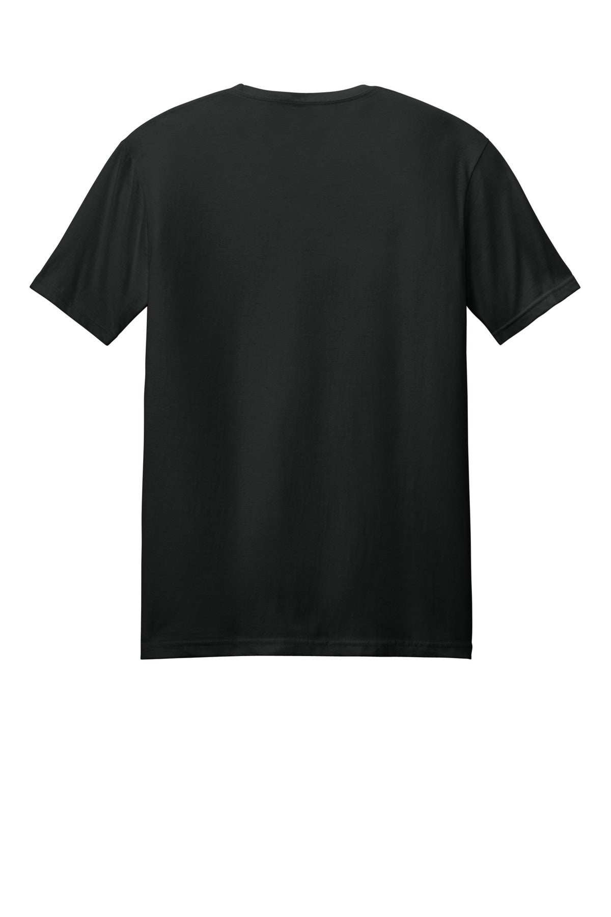 Gildan 64000 Softstyle t-shirt in black — flat lay back — blank garment we custom DTF print on — Mabuhay Designs Jacksonville NC