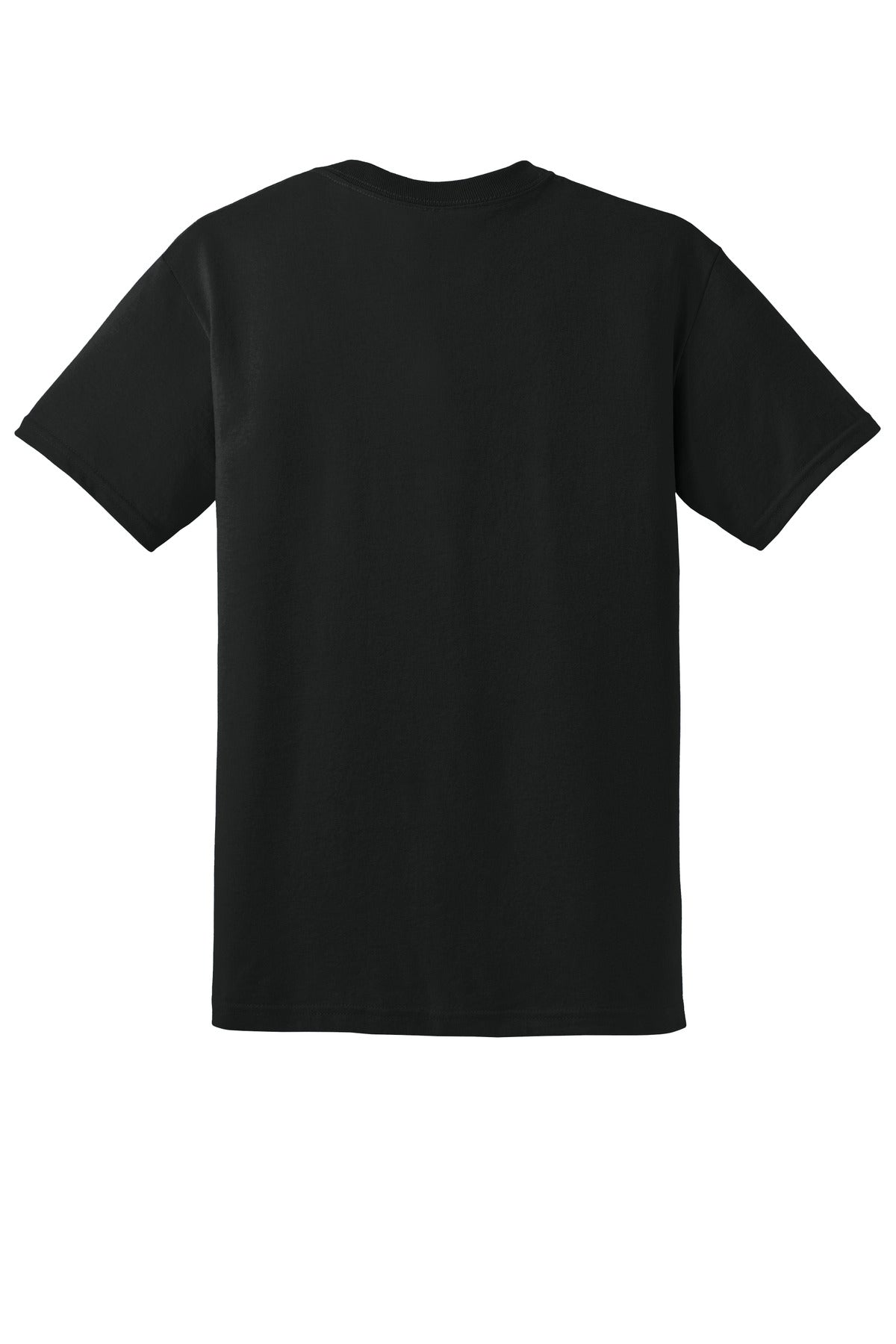 Gildan DryBlend Tee blank in black — flat back — sold by the case at Mabuhay Designs Jacksonville NC