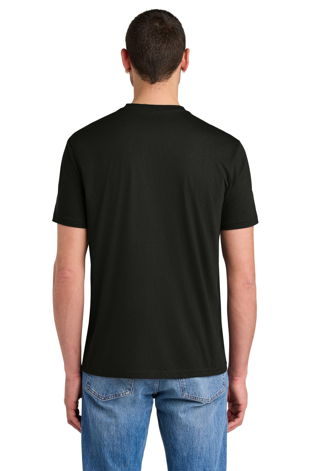 District Perfect Tri Tee blank in black — back — sold by the case at Mabuhay Designs Jacksonville NC