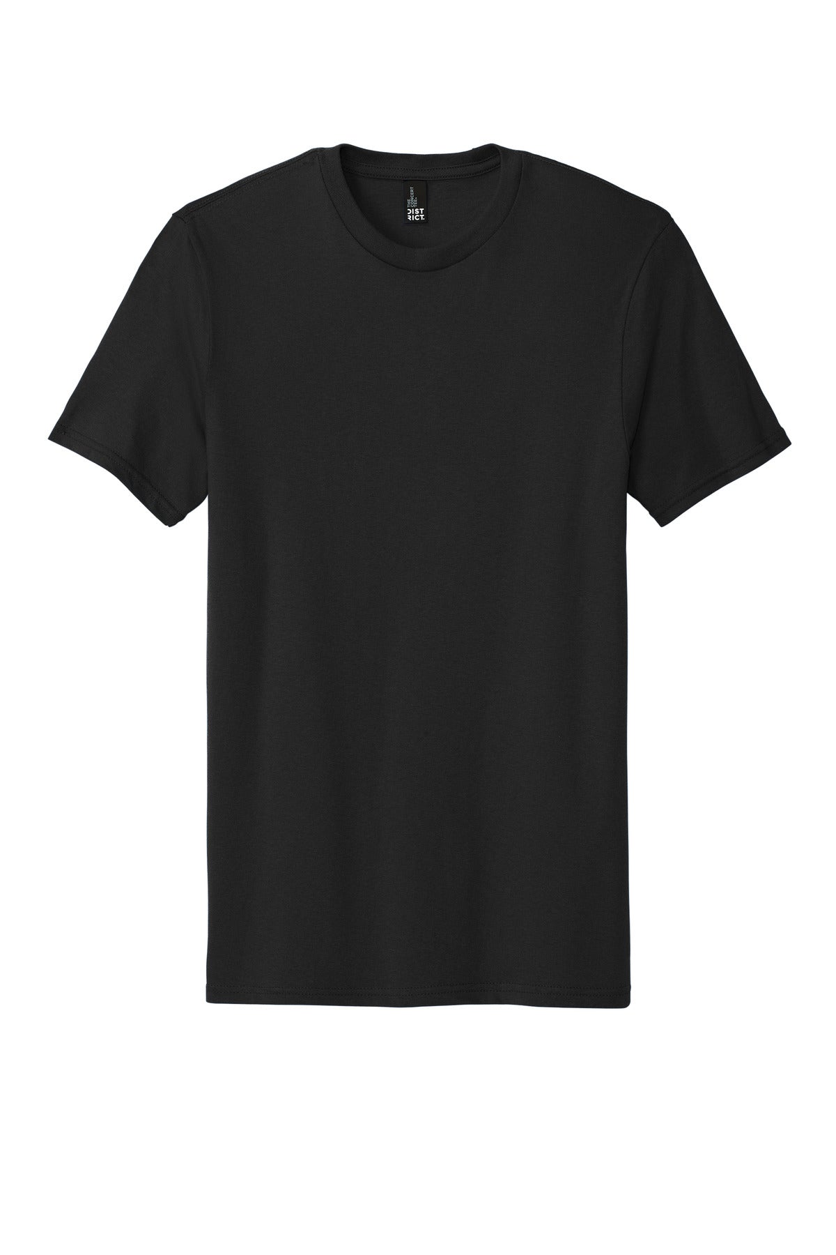 District The Concert Tee blank in black — flat front — sold by the case at Mabuhay Designs Jacksonville NC