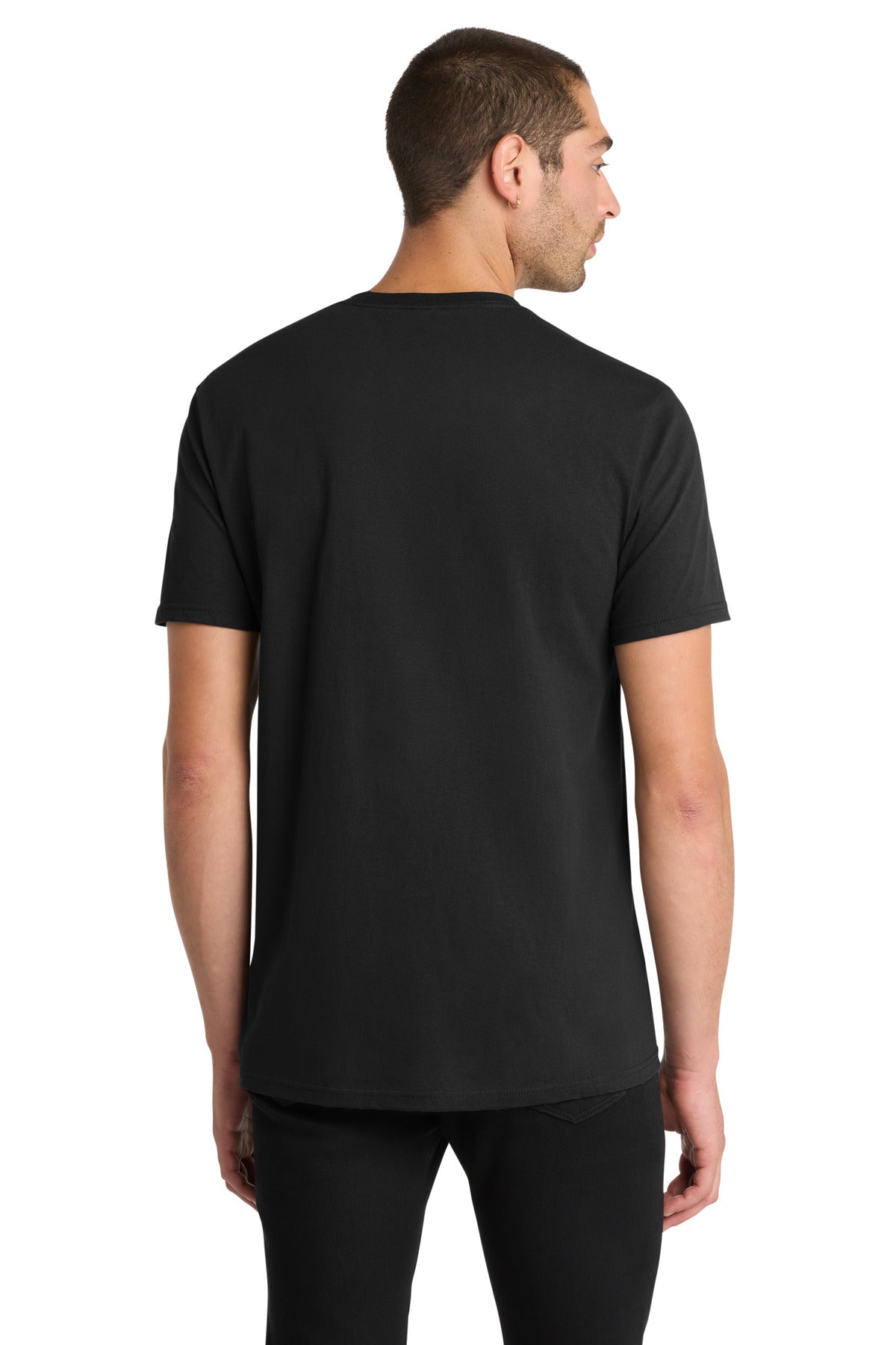 District The Concert Tee blank in black — back — sold by the case at Mabuhay Designs Jacksonville NC