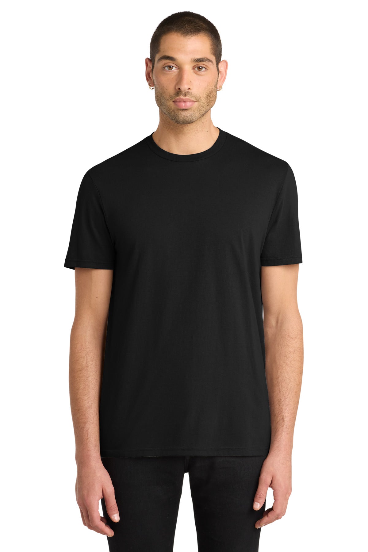 District Very Important Tee blank in black — front — sold by the case at Mabuhay Designs Jacksonville NC