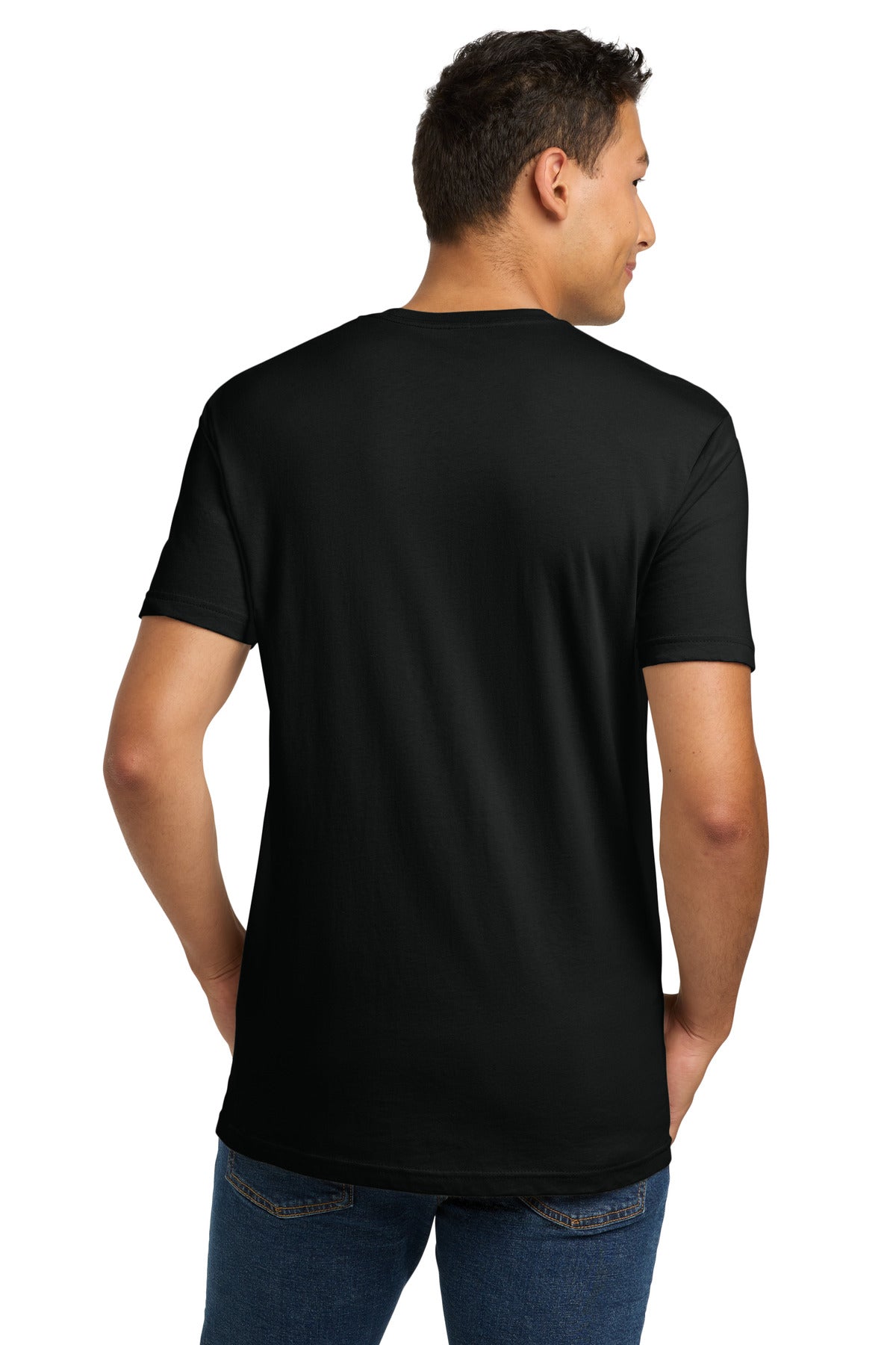 Next Level 3600 Cotton Tee blank in black — back — sold by the case at Mabuhay Designs Jacksonville NC