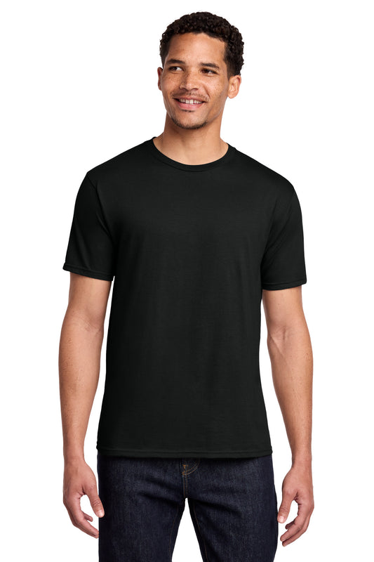 Port & Company Fan Favorite Tee blank in jet black — front — sold by the case at Mabuhay Designs Jacksonville NC