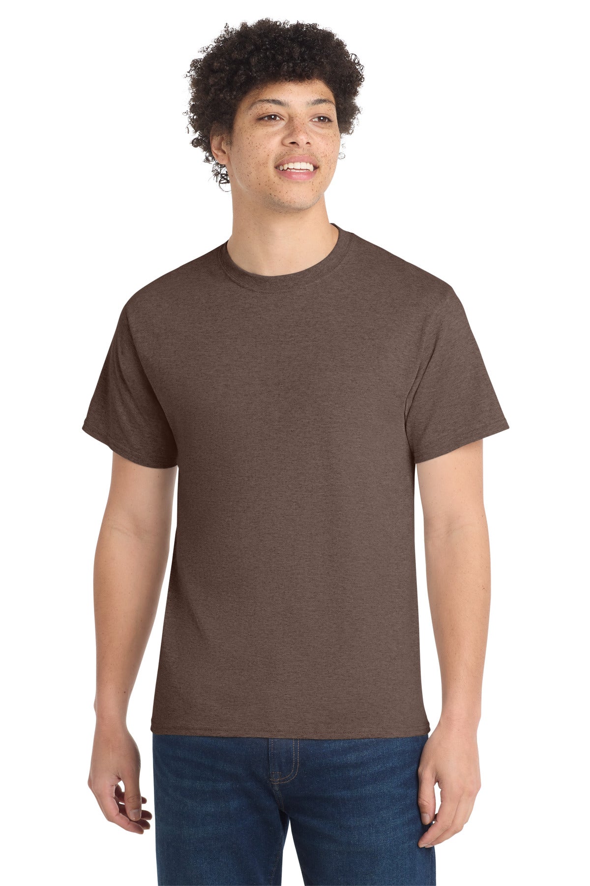 color:Heather Dark Chocolate Brown