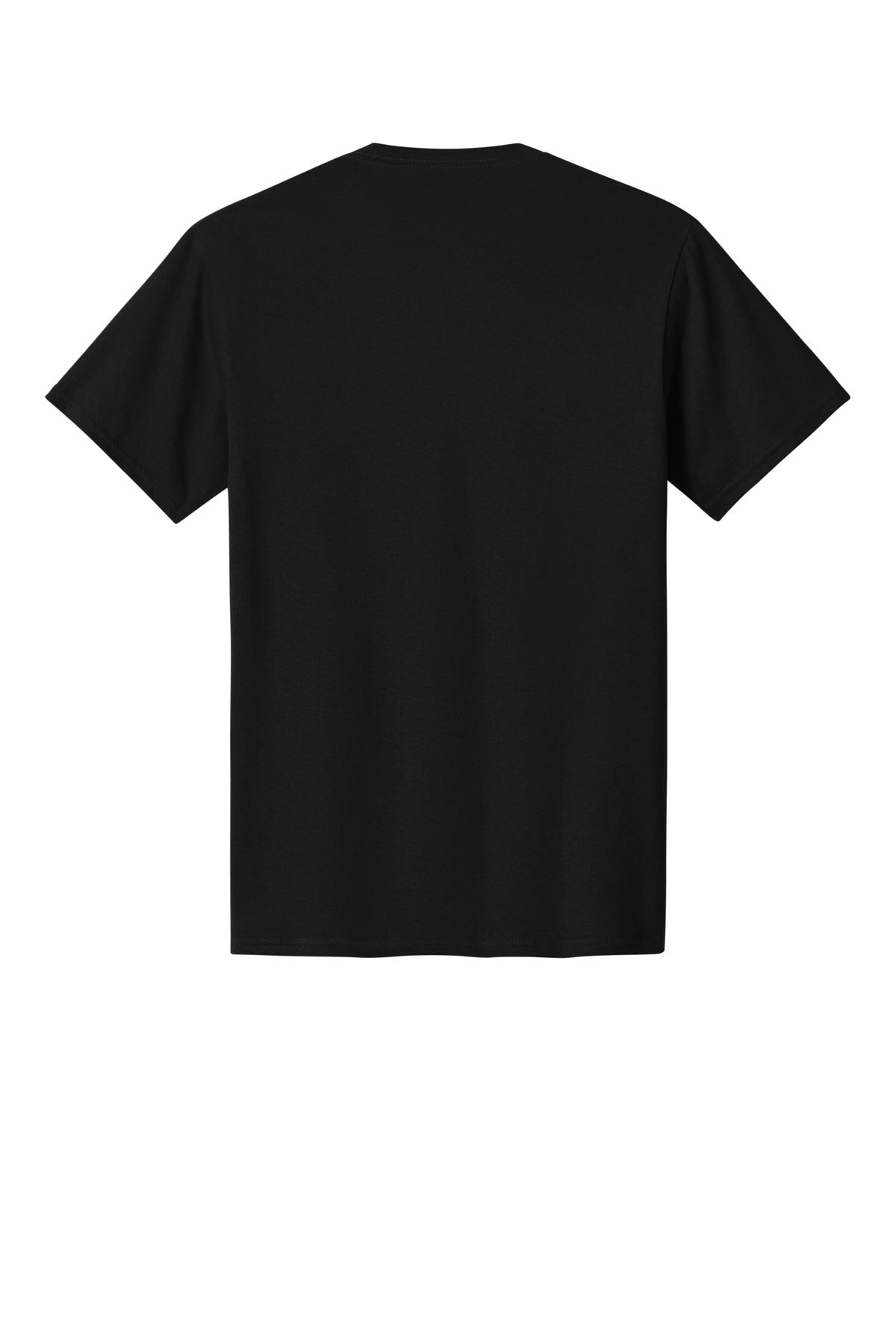 Port & Company Core Cotton Tee blank in jet black — flat back — sold by the case at Mabuhay Designs Jacksonville NC
