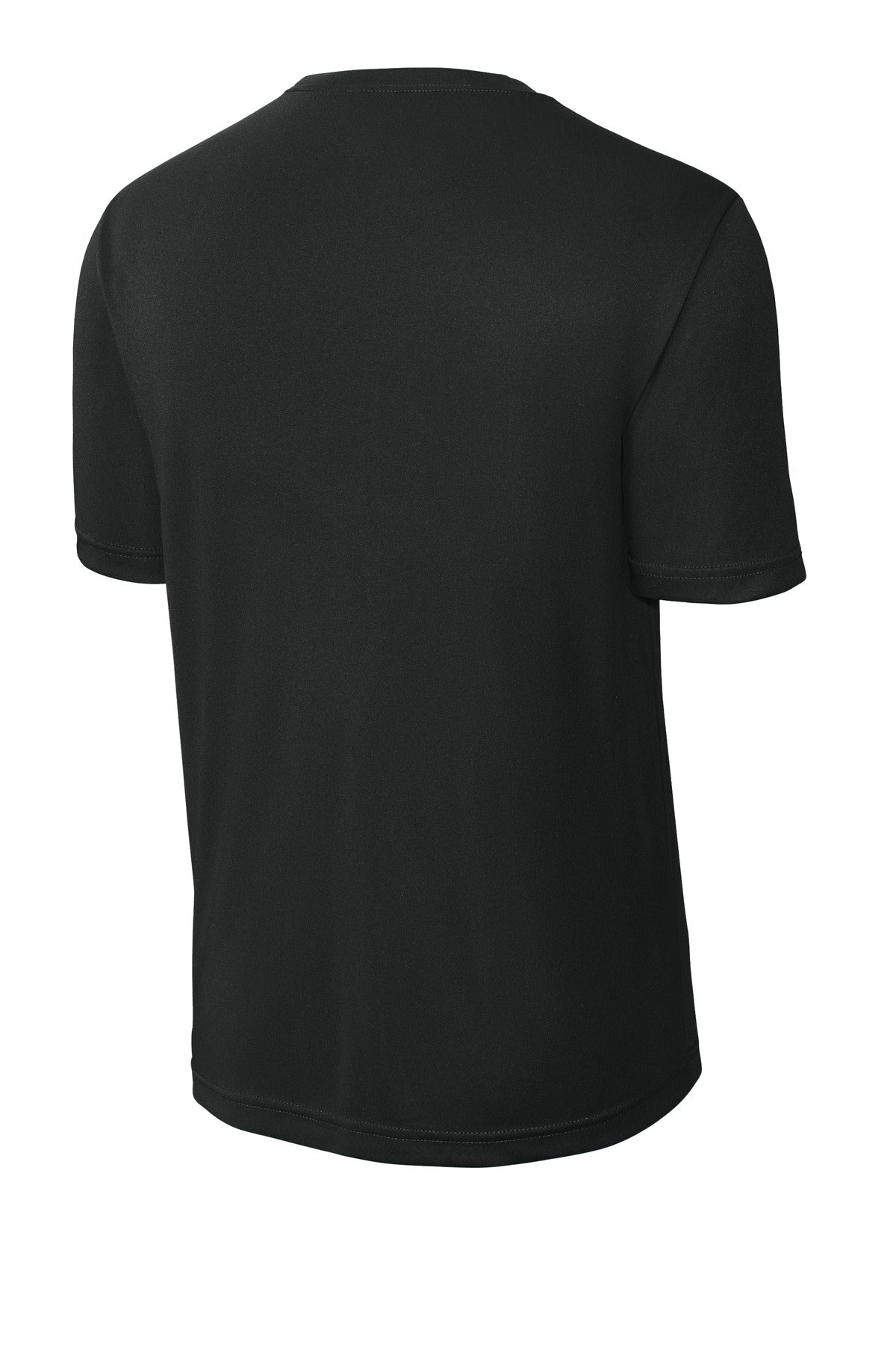 Sport-Tek PosiCharge Competitor Tee blank in black — flat back — sold by the case at Mabuhay Designs Jacksonville NC